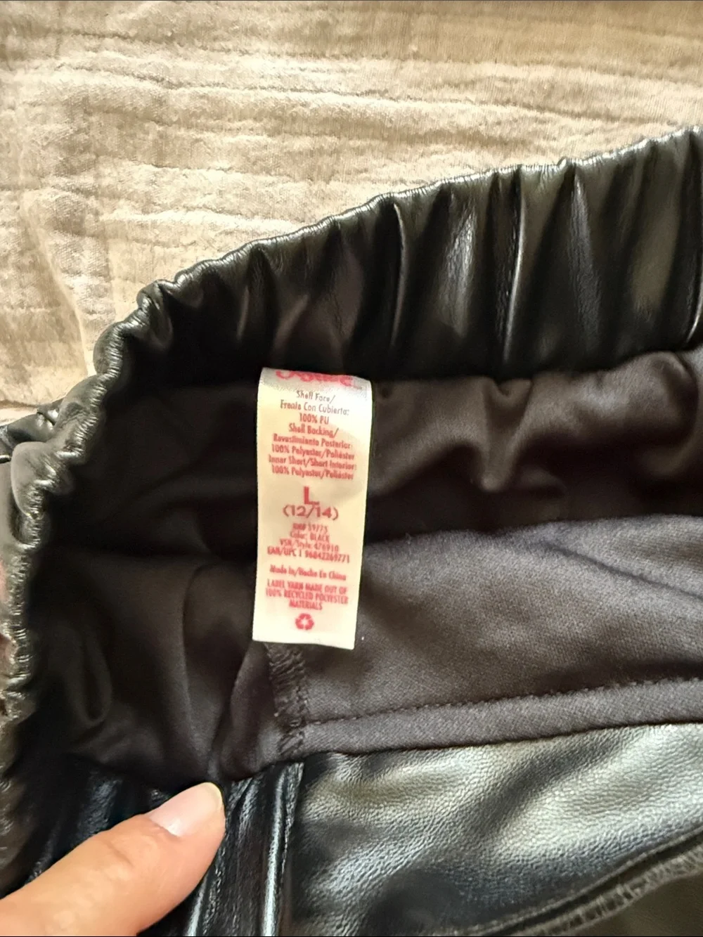 Justice black pleated